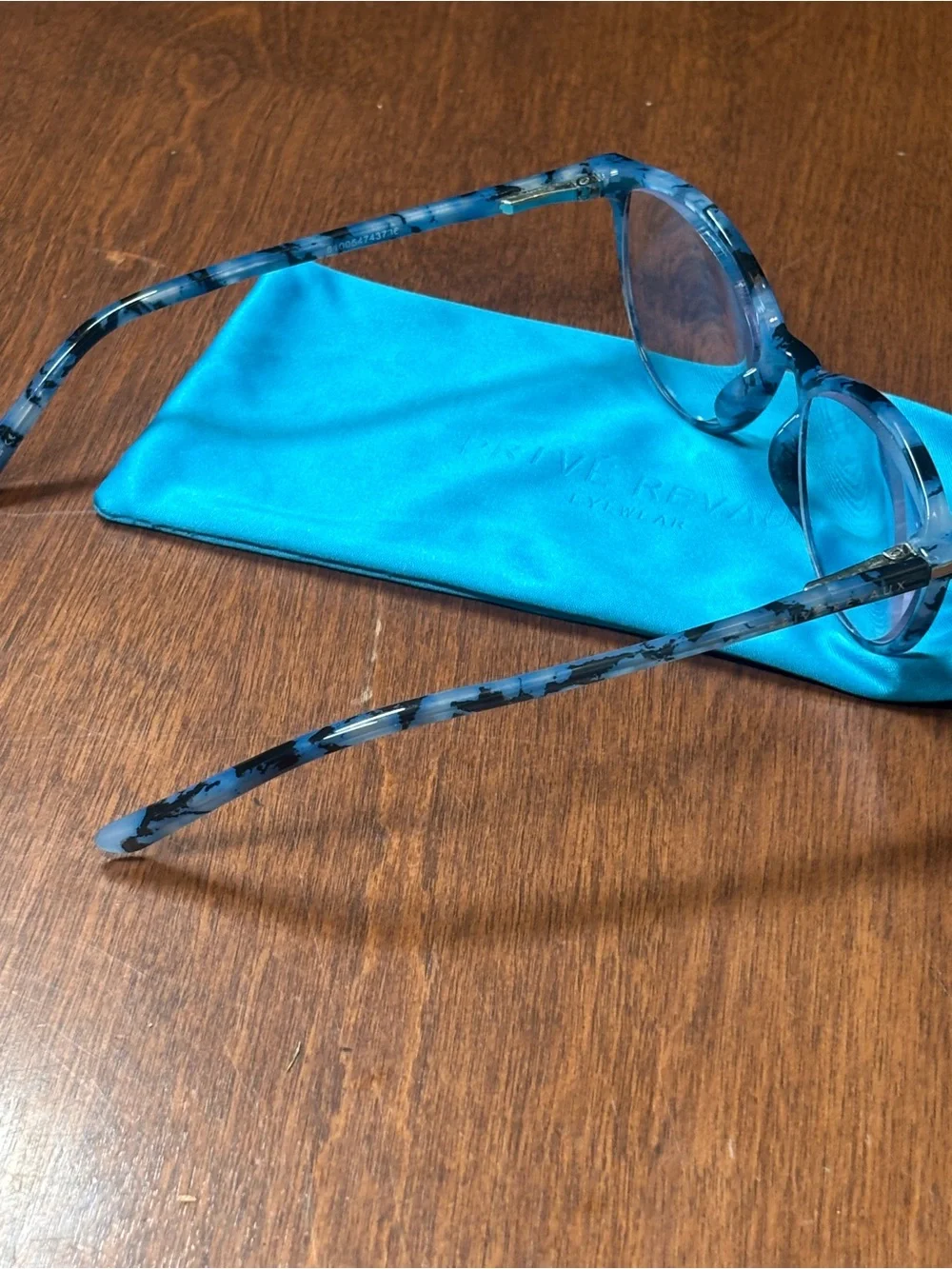 Blue Tortoiseshell Cat Eye Sunglasses